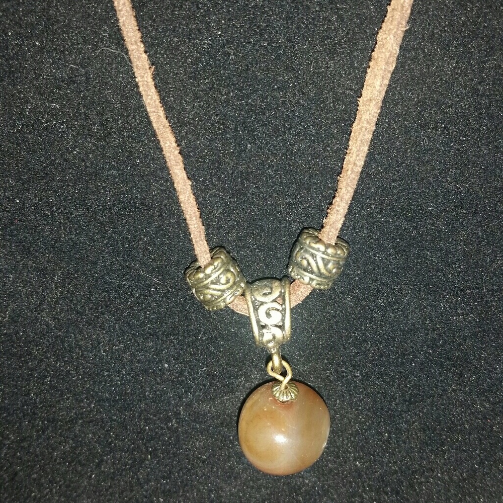 Leather necklace